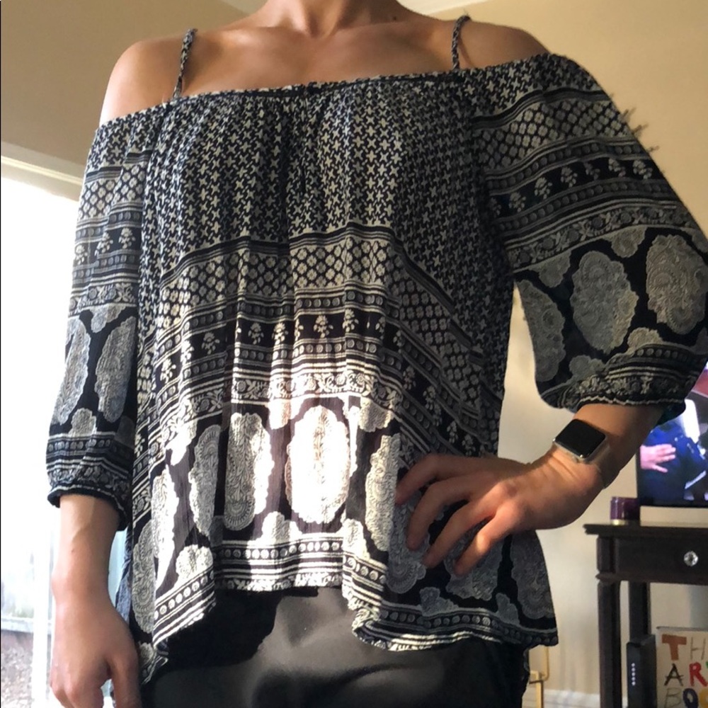 Cold shoulder blouse